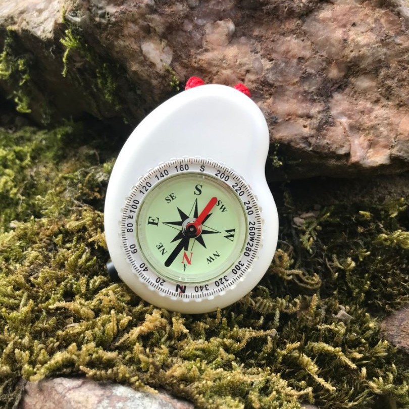 Outdoor Adventure Guide - Mini Outdoor Survival Compass with Night