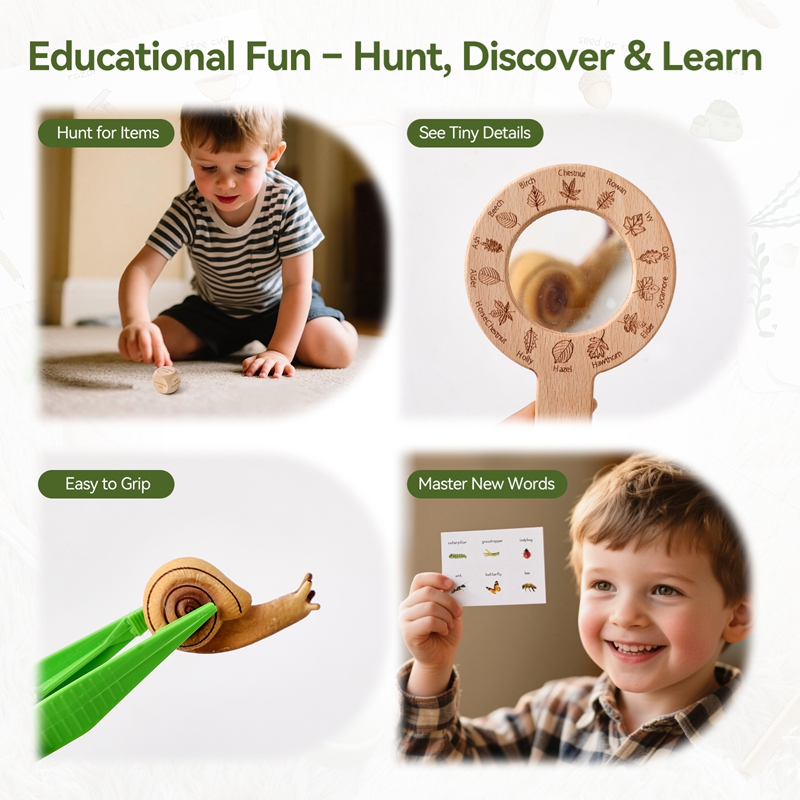 Wooden Montessori Toys Treasur - Outdoor Adventure Learning recension och pris