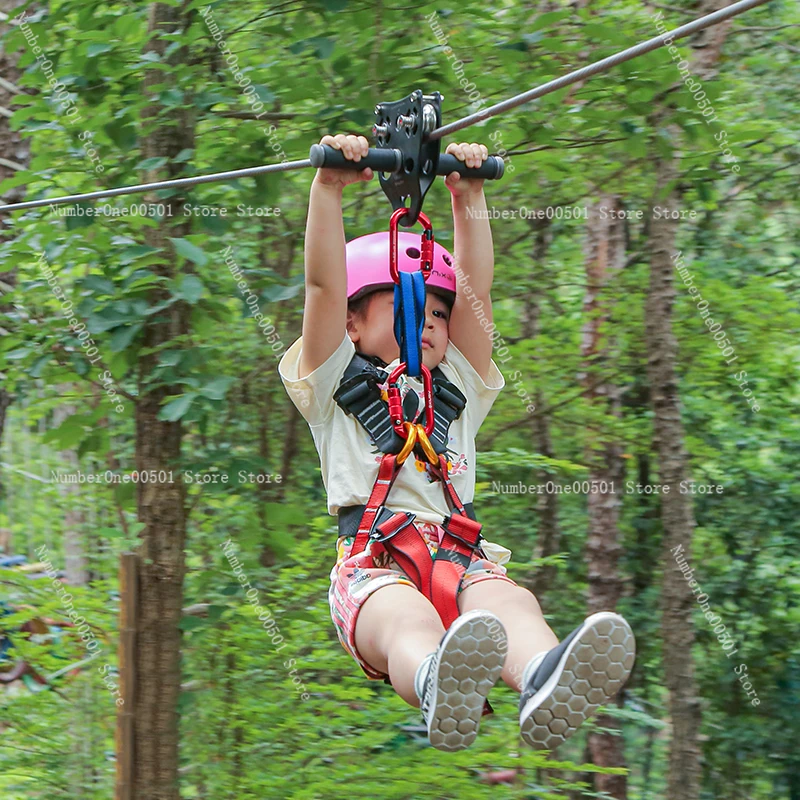 Kids Zipline Kit Playground Pu - Outdoor Adventure Ziplines & Waterfall recension och pris