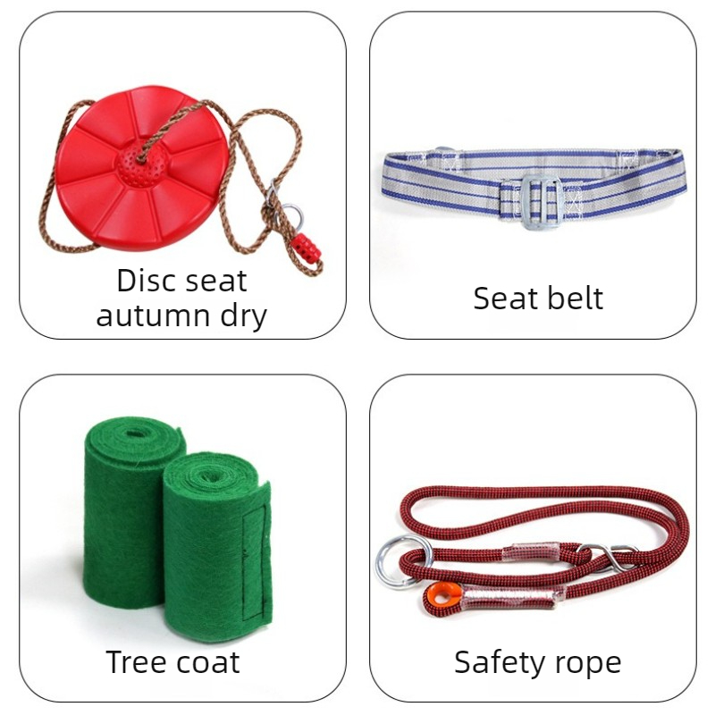 Kids Zipline Kit with Disc Swi - Outdoor Adventure Ziplines & Waterfall recension och pris
