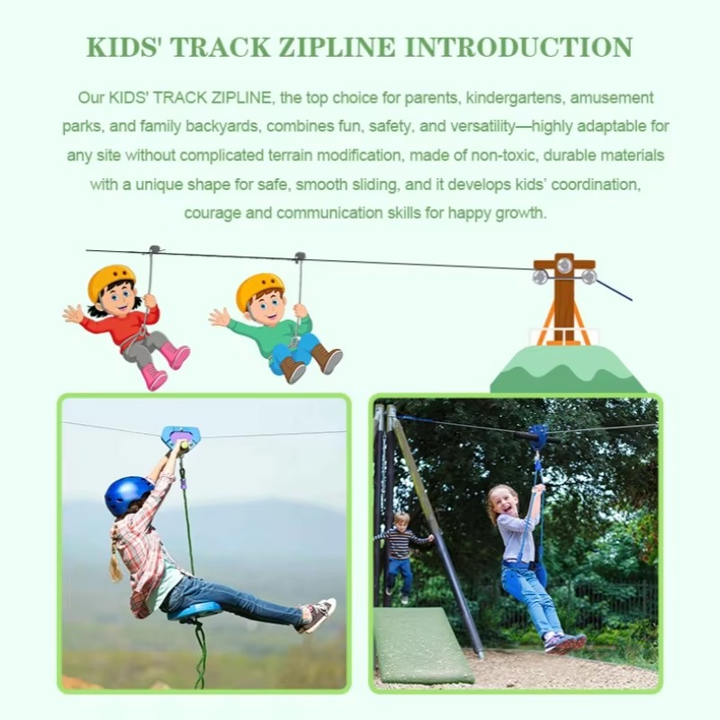 Zipline Game Set Outdoor zipli - Outdoor Adventure Ziplines & Waterfall recension och pris