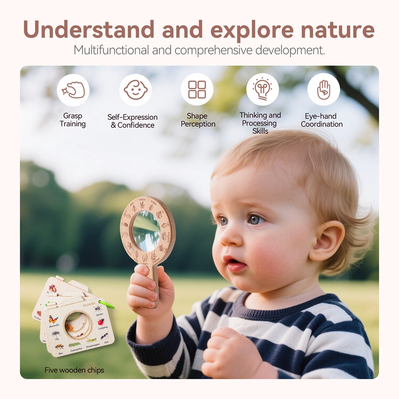 Wooden Montessori Toy Magnifyi - Outdoor Adventure Learning recension och pris
