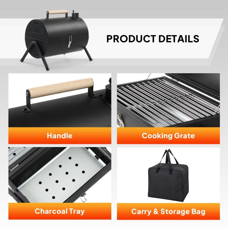Portable double-sided charcoal - Outdoor Adventure Activities recension och pris