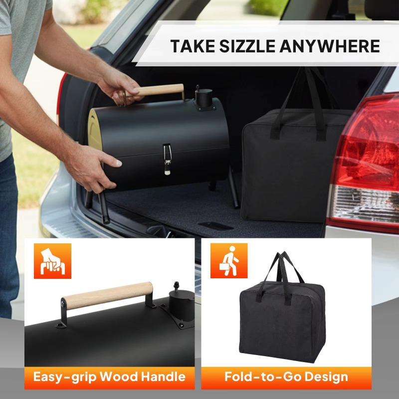 Portable double-sided charcoal - Outdoor Adventure Activities recension och pris